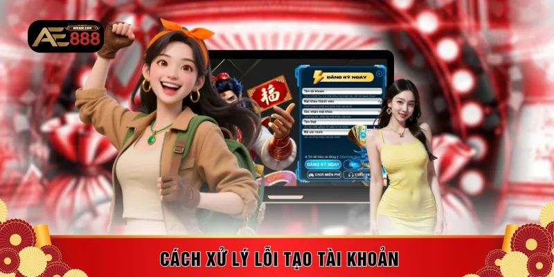 Cách xử lý lỗi tạo tài khoản